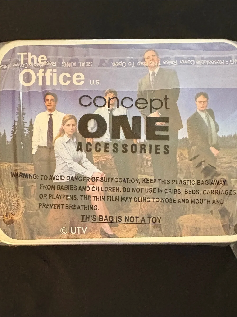 Concept One The Office Dunder Mifflin Bifold Wallet Tin Blue New